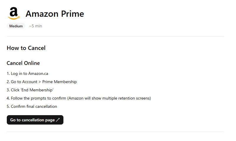 How to cancel Amazon Prime in Canada: step-by-step guide