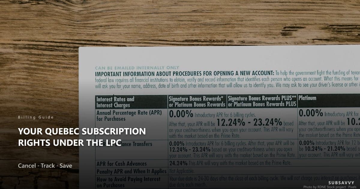 Quebec Subscription Rights Under the LPC: A Plain-Language Guide (Canada)