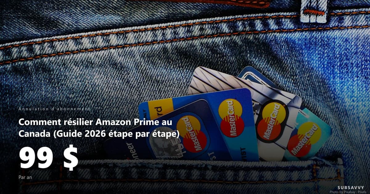 Comment résilier Amazon Prime au Canada (Guide 2026 étape par étape)